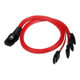 Внутренний шлейф Mini SAS Cable SFF-8087 to 4 SATA 50см Внутренний шлейф Mini SAS Cable SFF-8087 to 4 SATA 50см